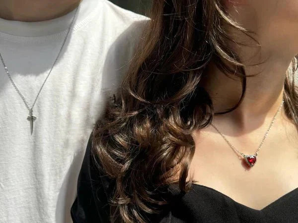 JUEGO DE COLLARES "ESTÁS EN MI CORAZÓN"Joyas Madrid